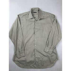 VTG Gitman Bros Men's 100% Cotton Dress Shirt Green • 16 | 34